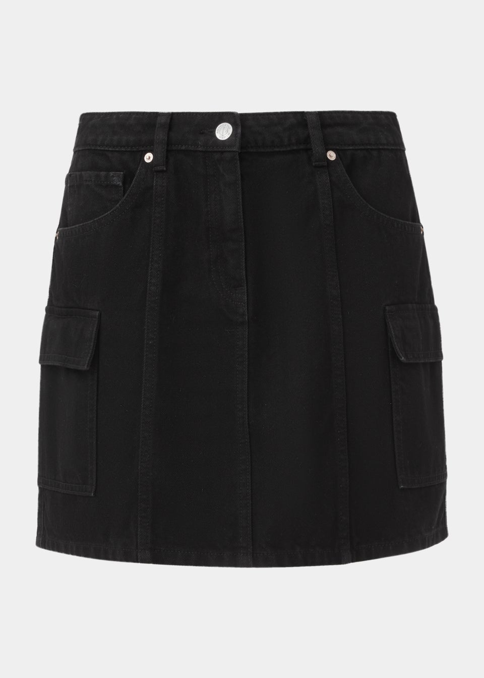 Black Utility Skirt - Matalan