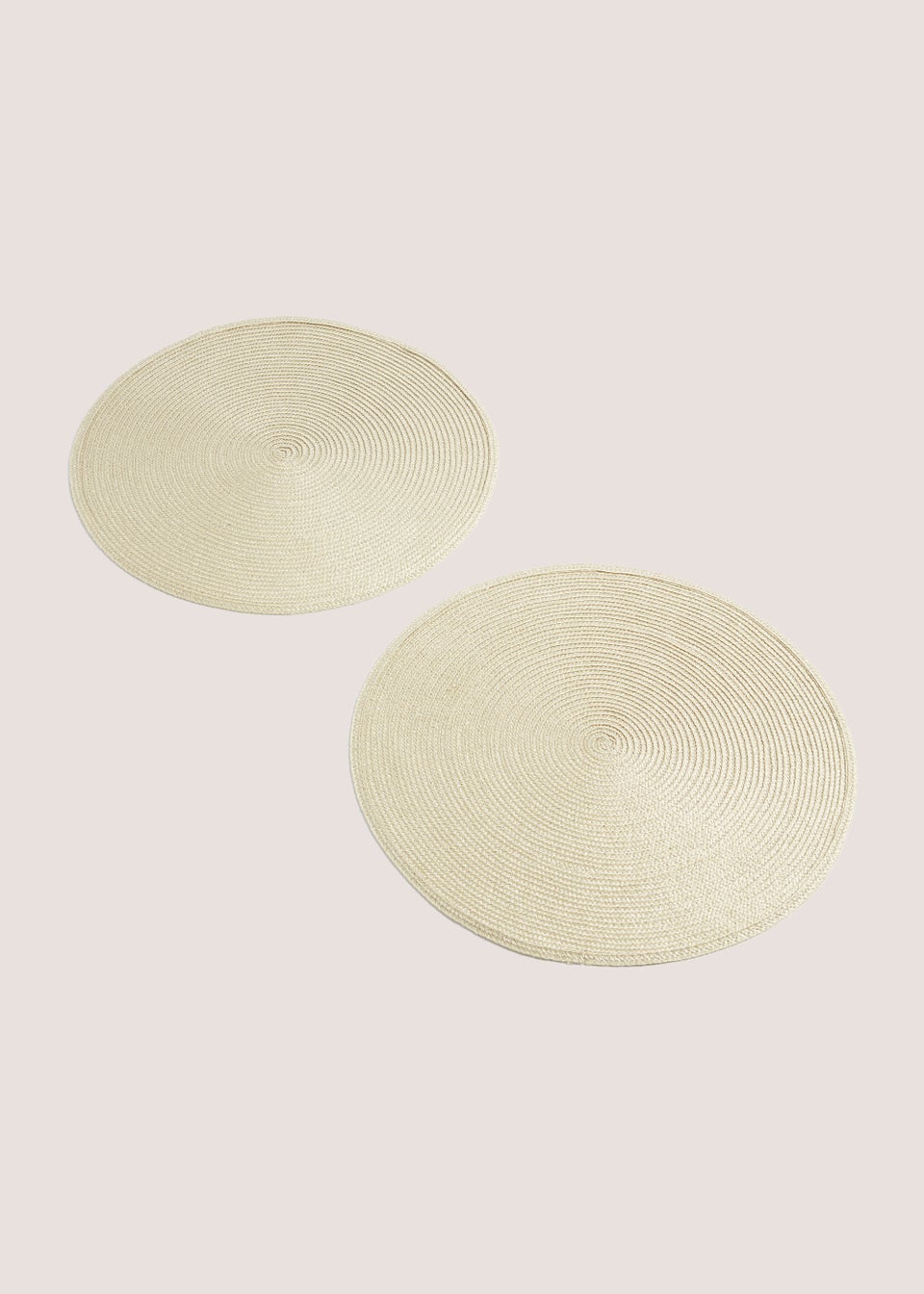 2 Pack Gold Metallic Woven Placemats (38cm)