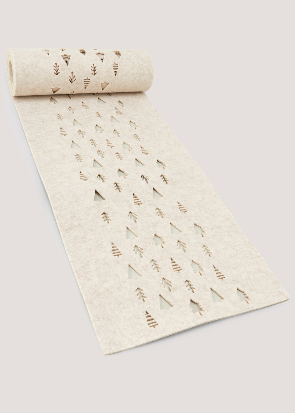 Natural Felt Christmas Tree Runner (200cm x 30cm)