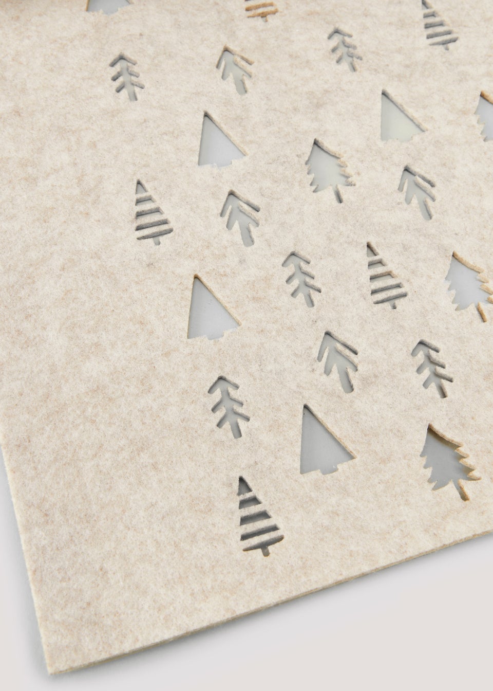 Natural Felt Christmas Tree Runner (200cm x 30cm)