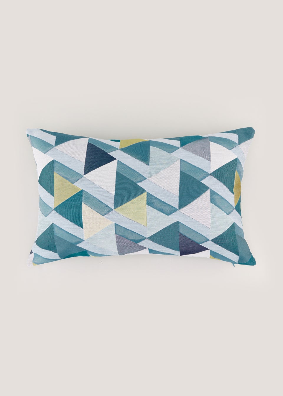 Multicoloured Geo Jacquard Cushion (30cm x 50cm)