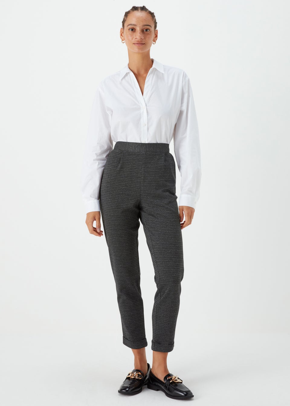 Womens black cheap pull on trousers