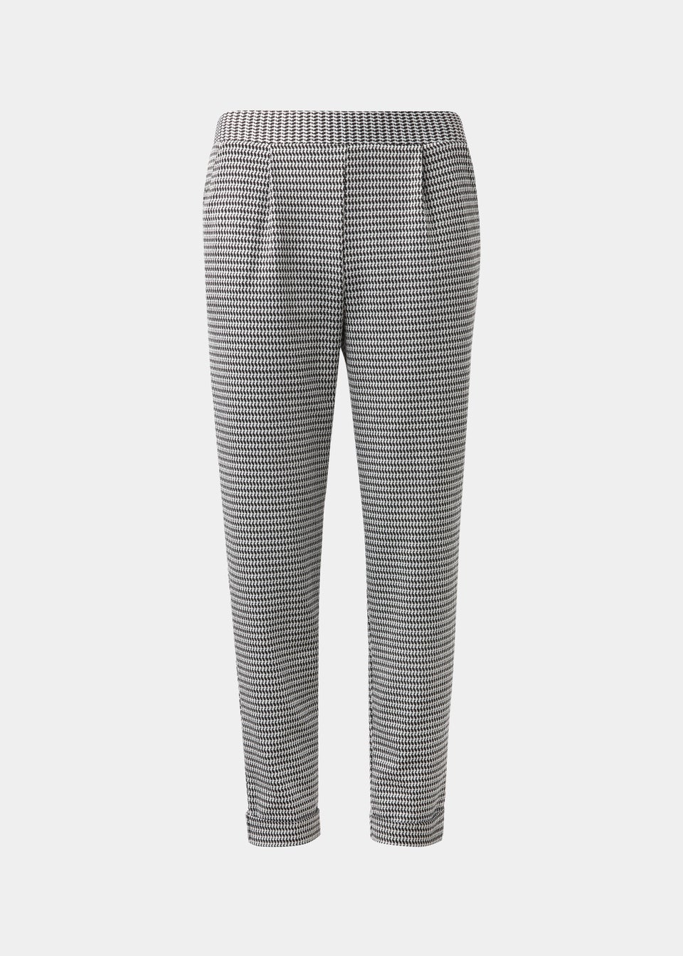 Grey Zig Zag Pull On Trousers Matalan