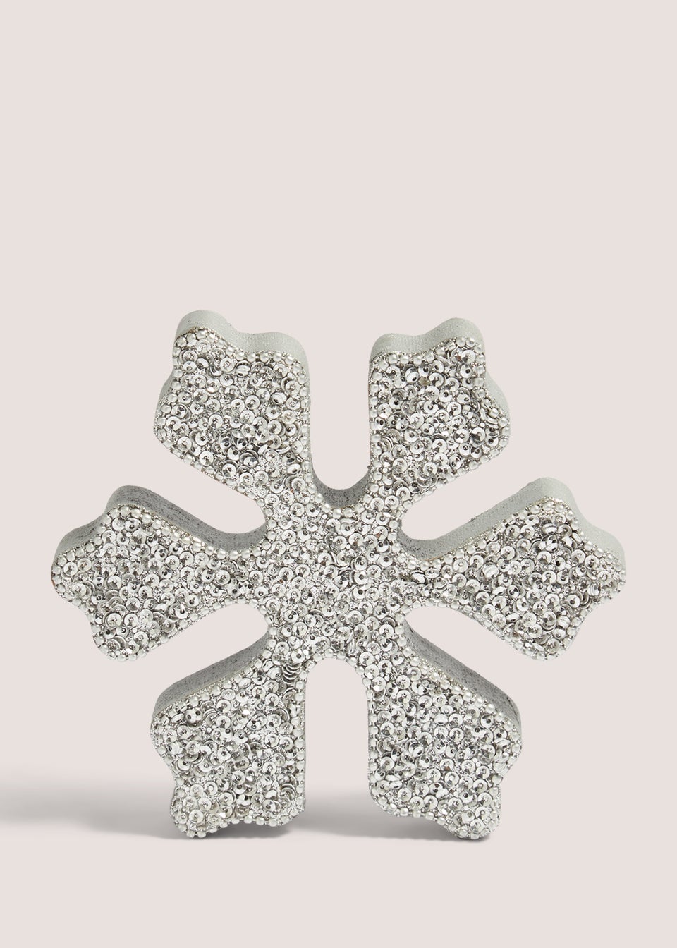 Silver Jewel Snowflake (14cm x 13cm x 2cm)