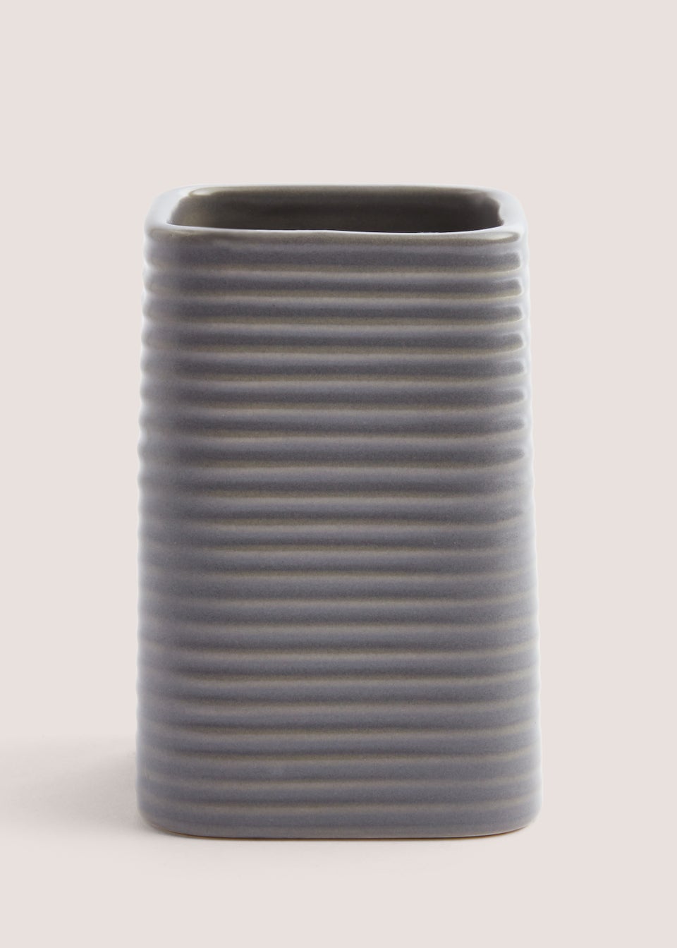 Grey Ceramic Tumbler (7.5cm x 7.5cm x 11.5cm)