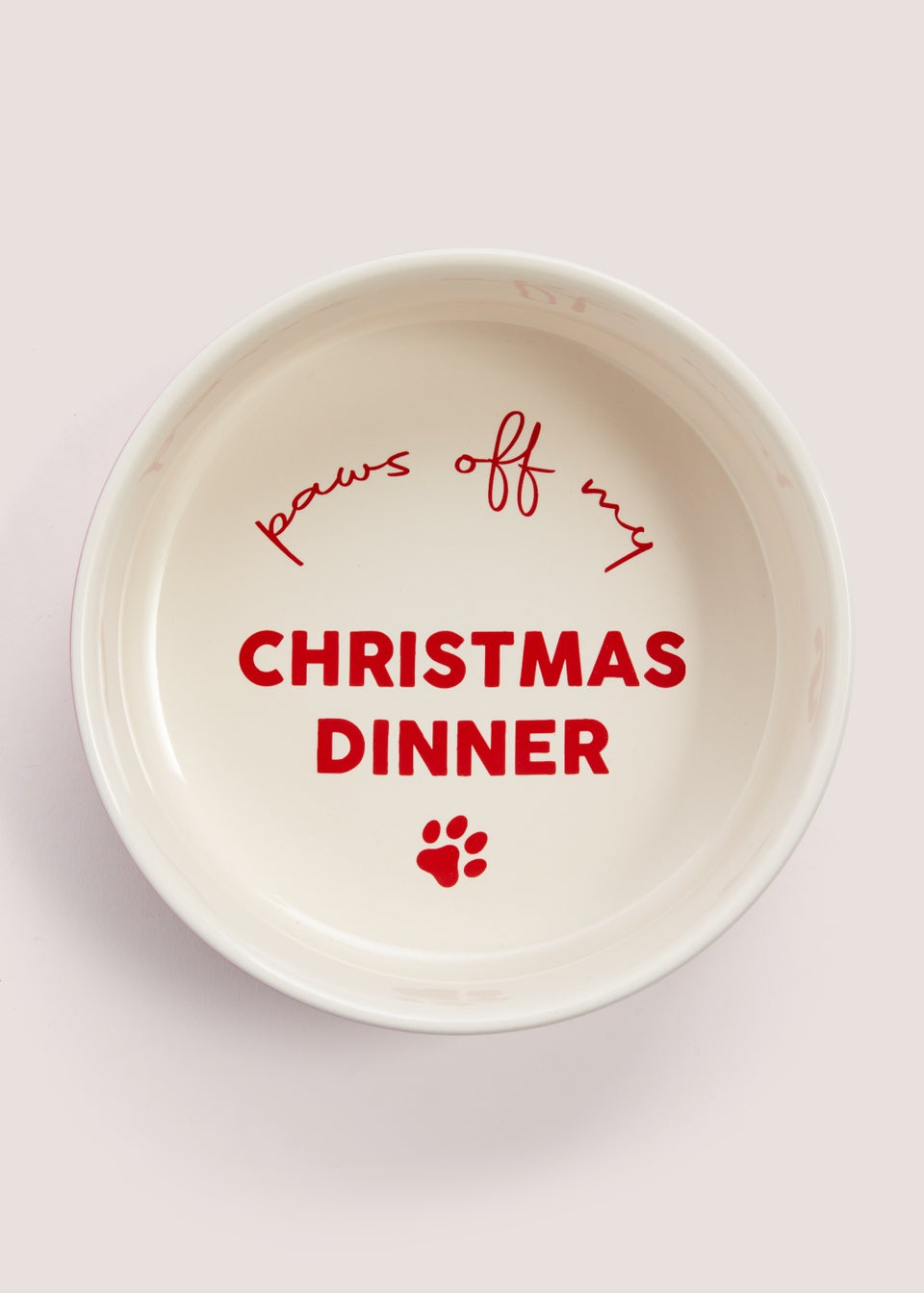 Santa Christmas Pet Bowl (15cm x 15cm x 6cm)
