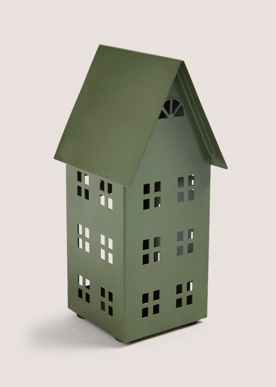 Green Medium House Lantern (8cm x 9cm x 18cm)