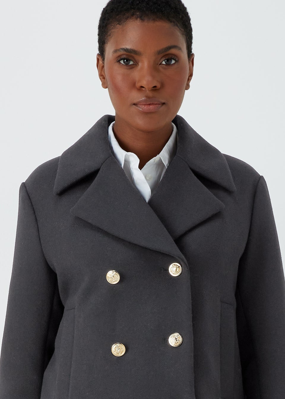 Short military coat discount