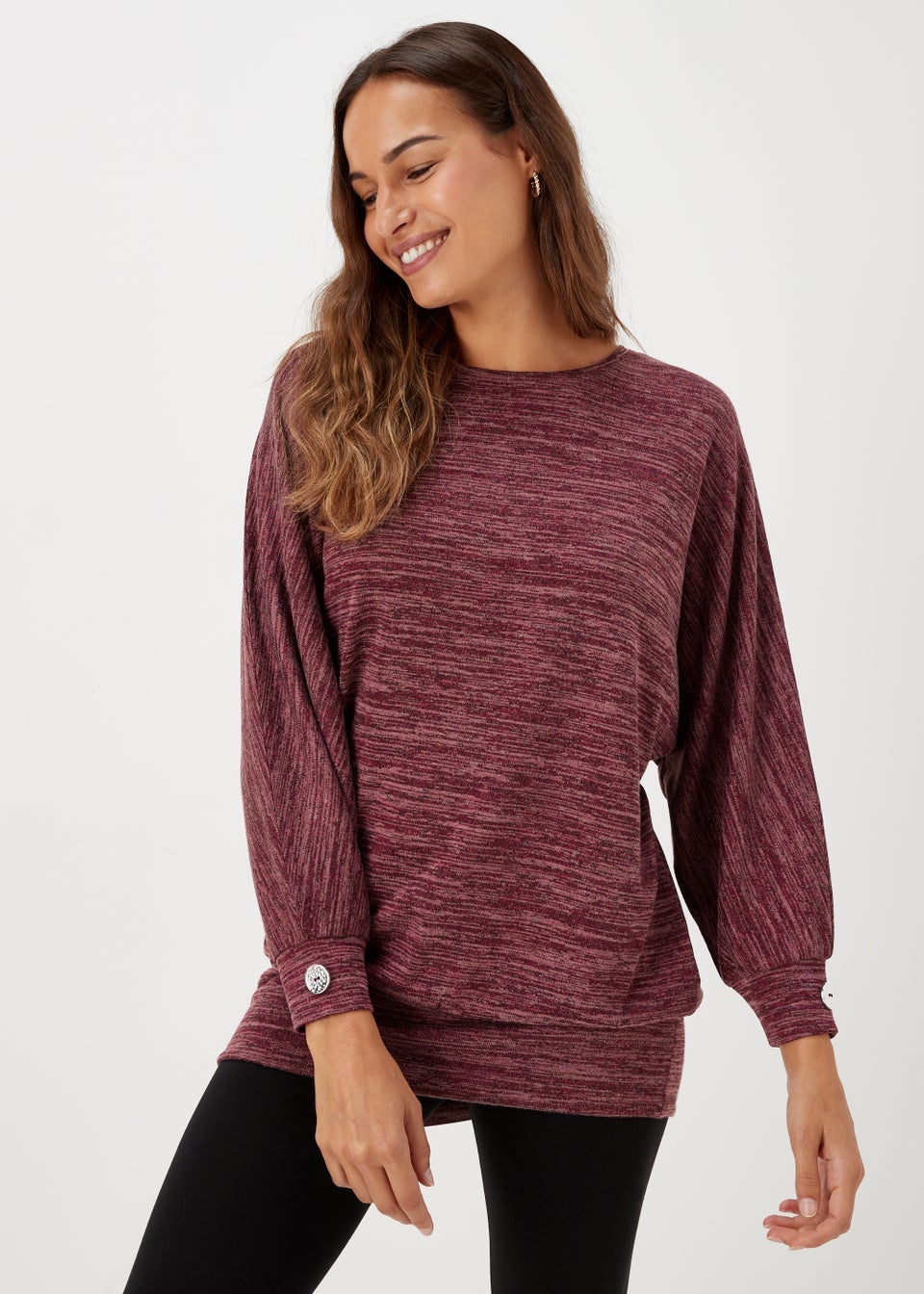 Burgundy Longline Top