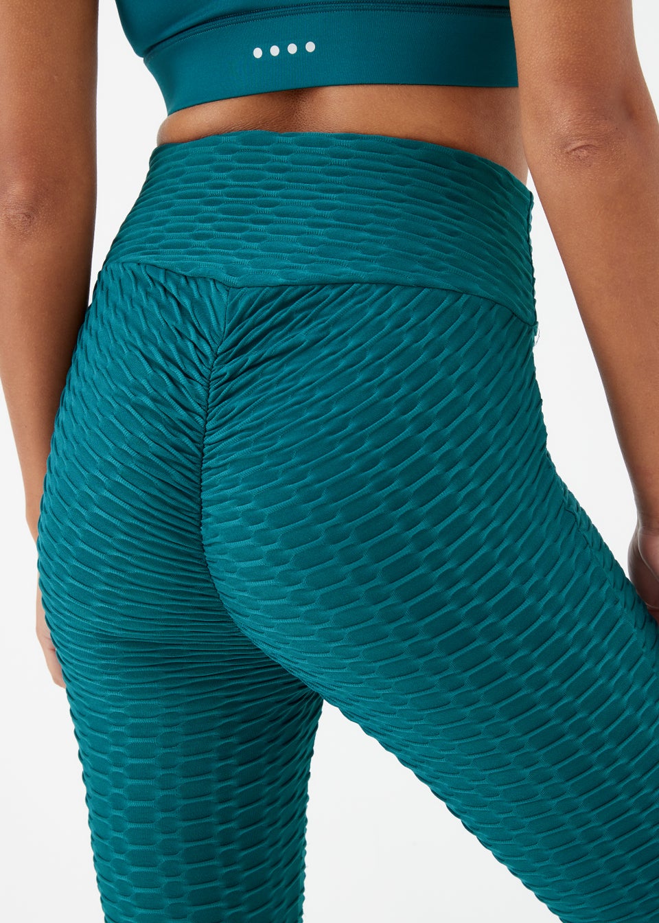 Souluxe Teal Ruched Sports Leggings - Matalan