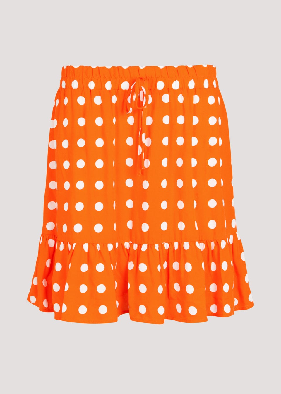 Orange Spot Mini Skirt