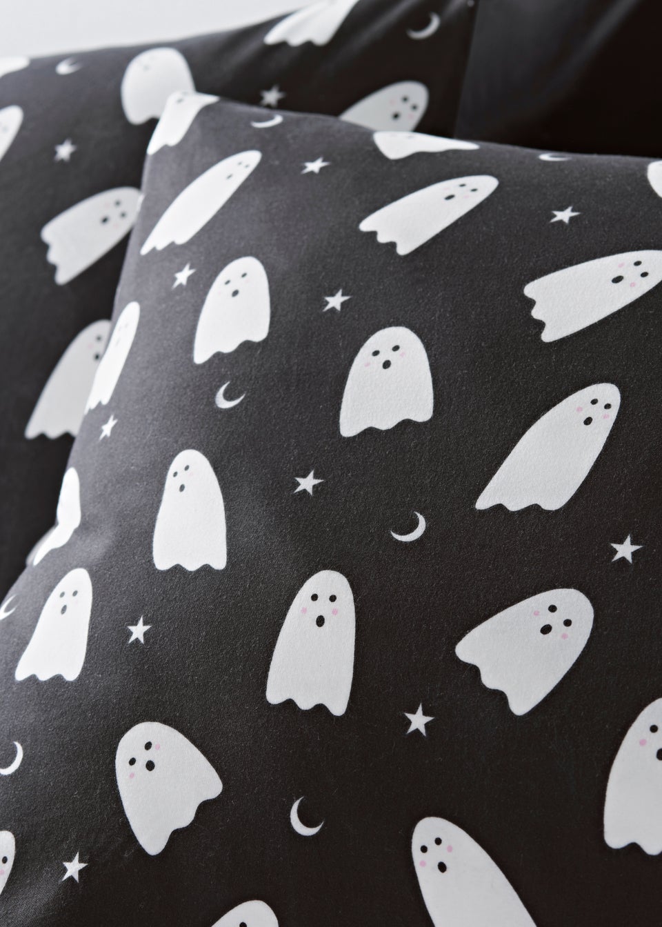 Black & White Halloween Ghost Duvet Cover