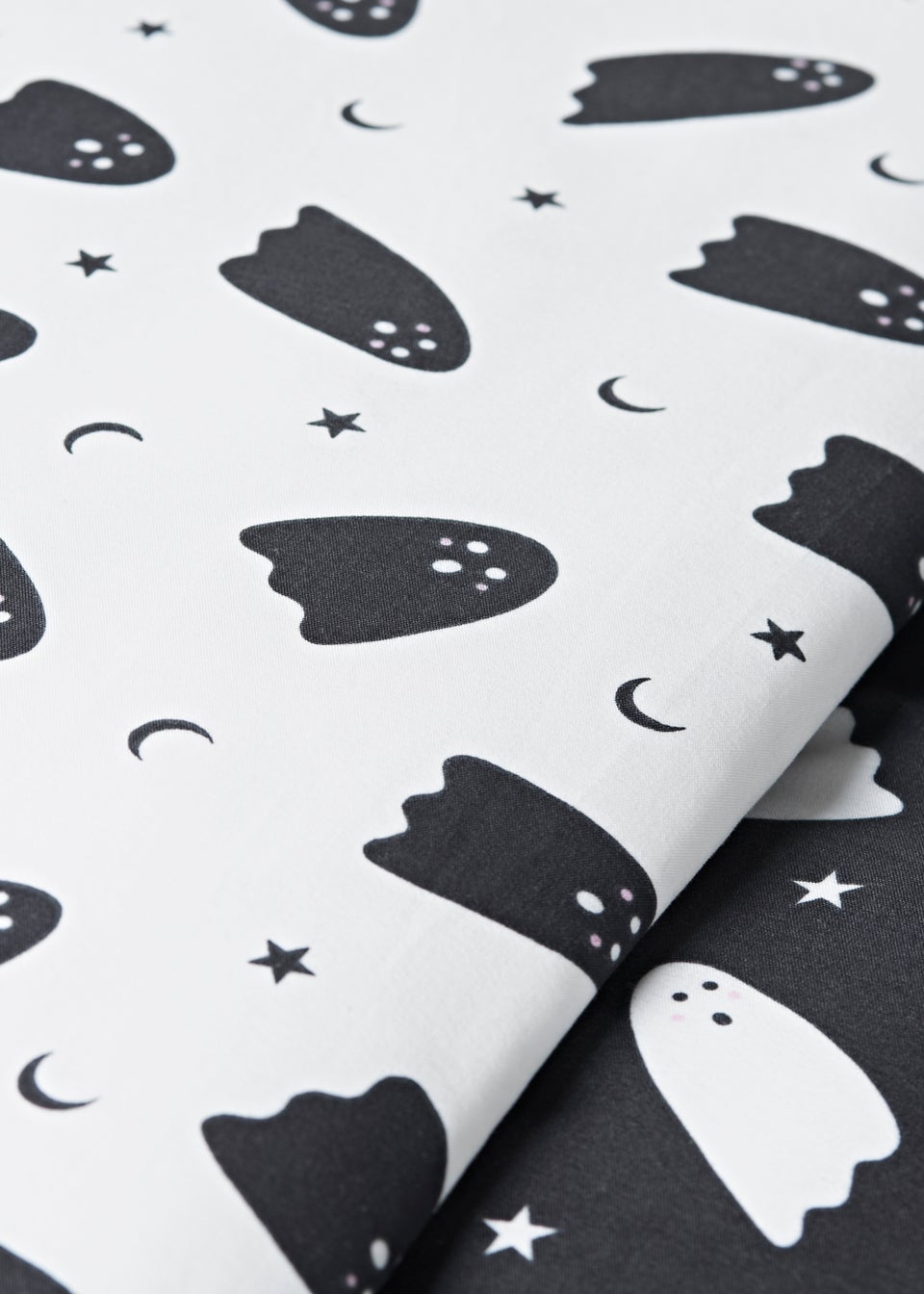 Black & White Halloween Ghost Duvet Cover