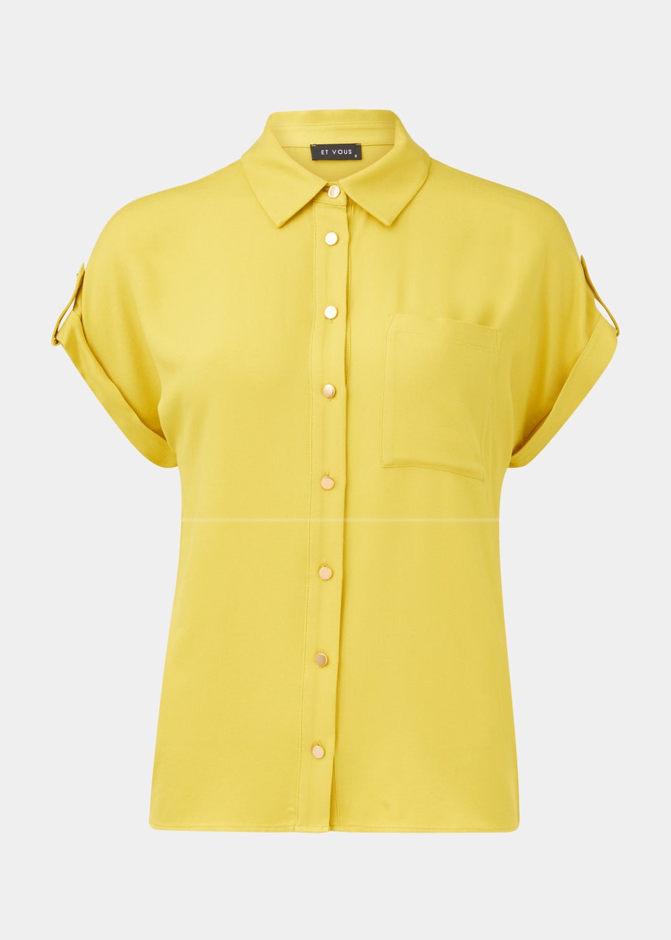 Et Vous Mustard Button Utility Top