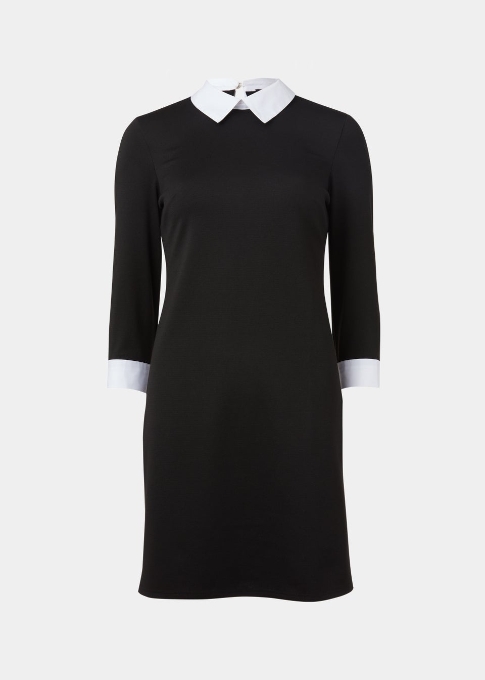 Matalan black dress white collar shop