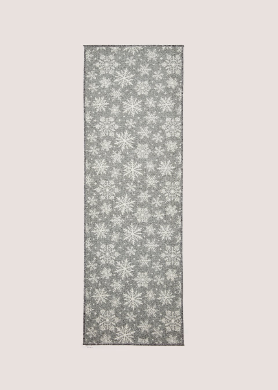 Grey Snowflake Runner (158cm x 49cm)