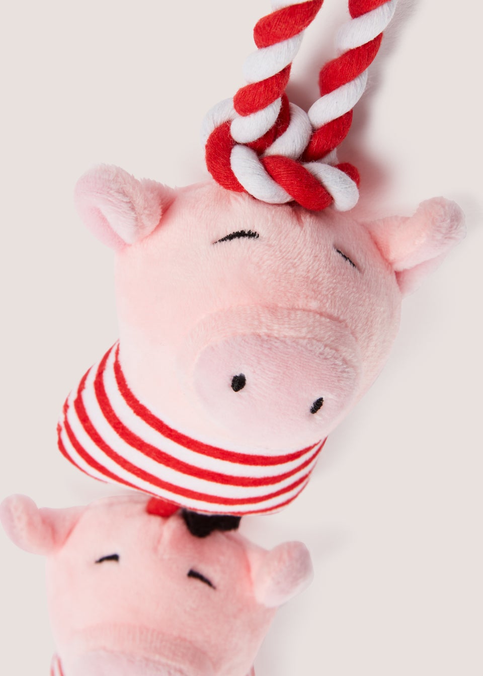 Pigs in Blankets on Rope Pet Toy (55cm x 11cm x 9cm) Matalan