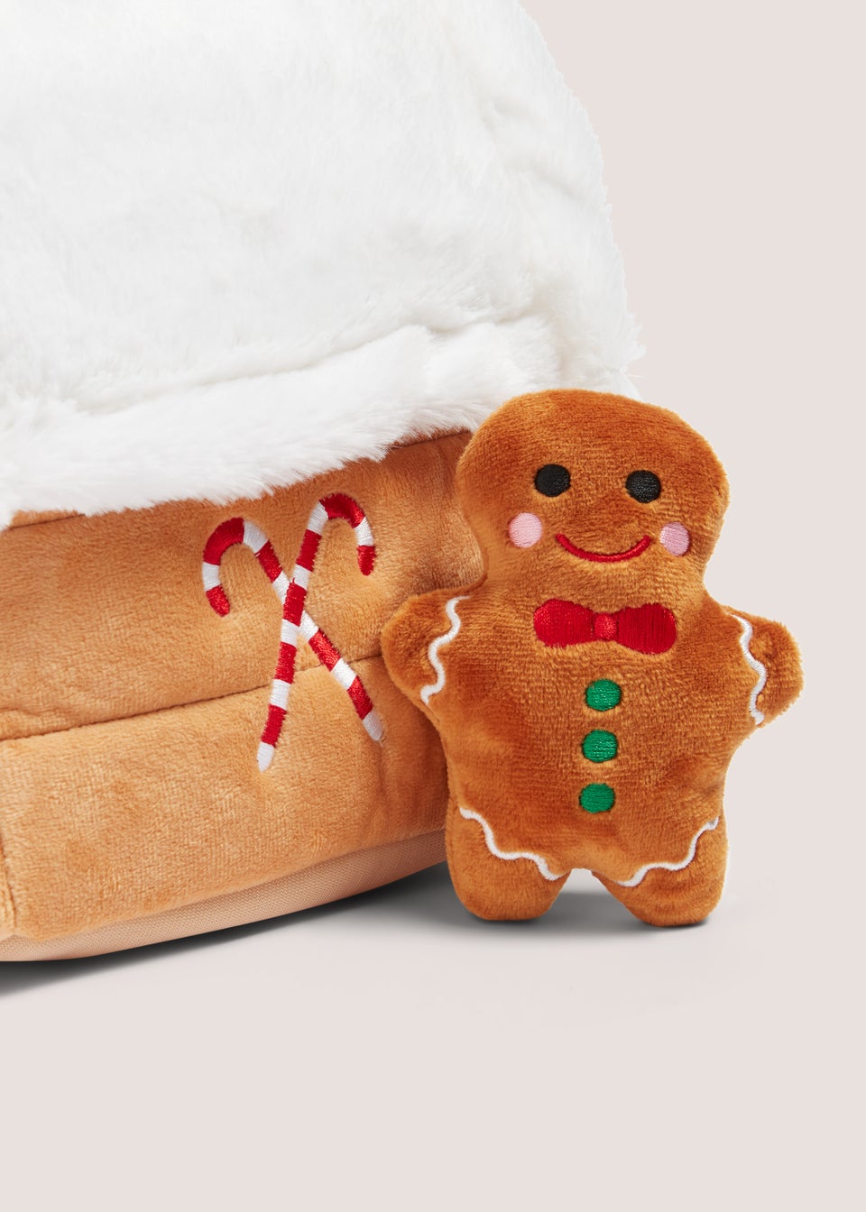 Hide & Seek Christmas Gingerbread Pet Toy (20cm x 18cm x 8cm)