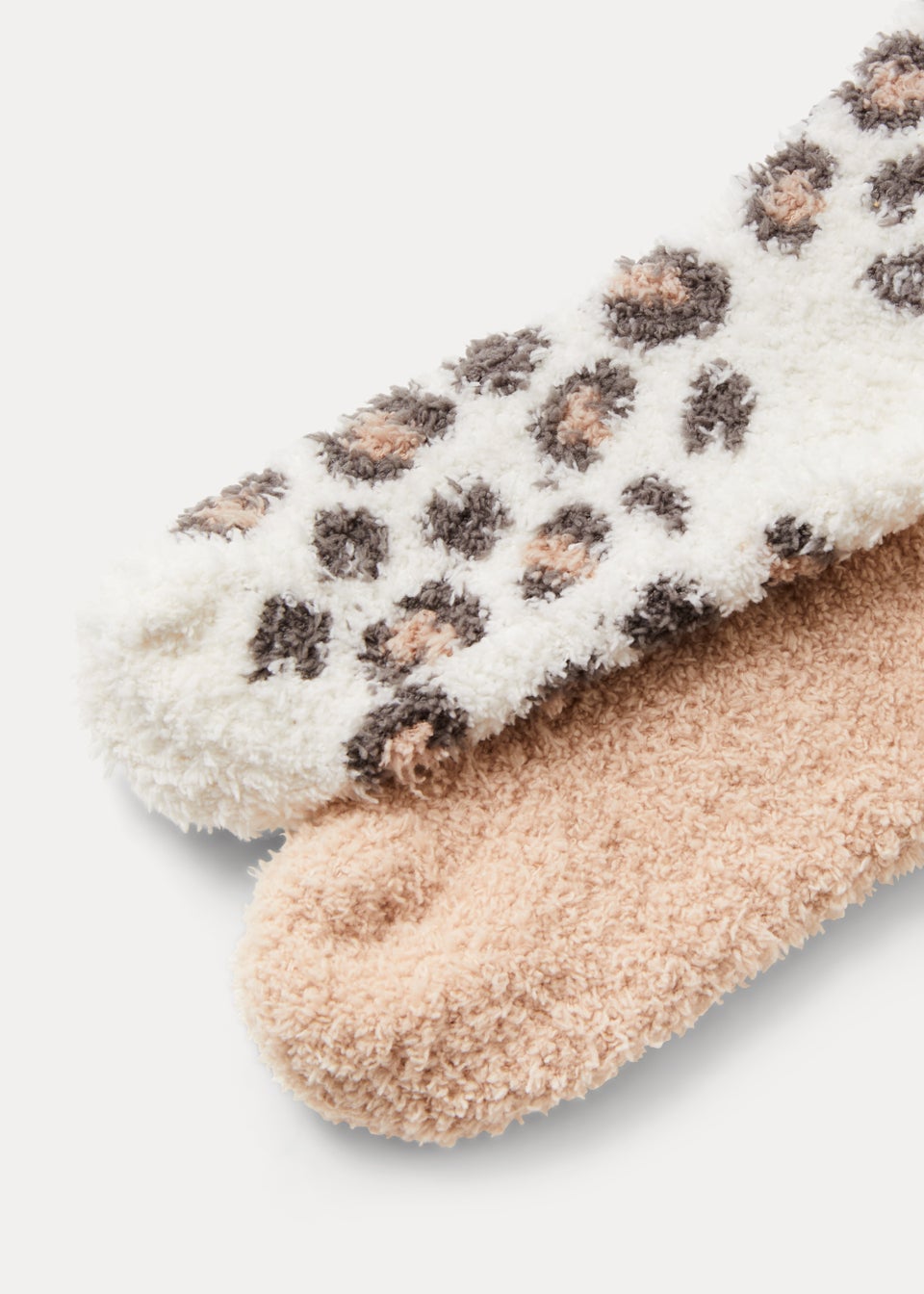 2 Pack Multicoloured Animal Print Socks