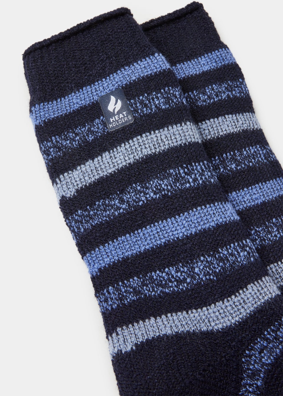 Heat Holders Original Blue Stripe Thermal Socks - Matalan