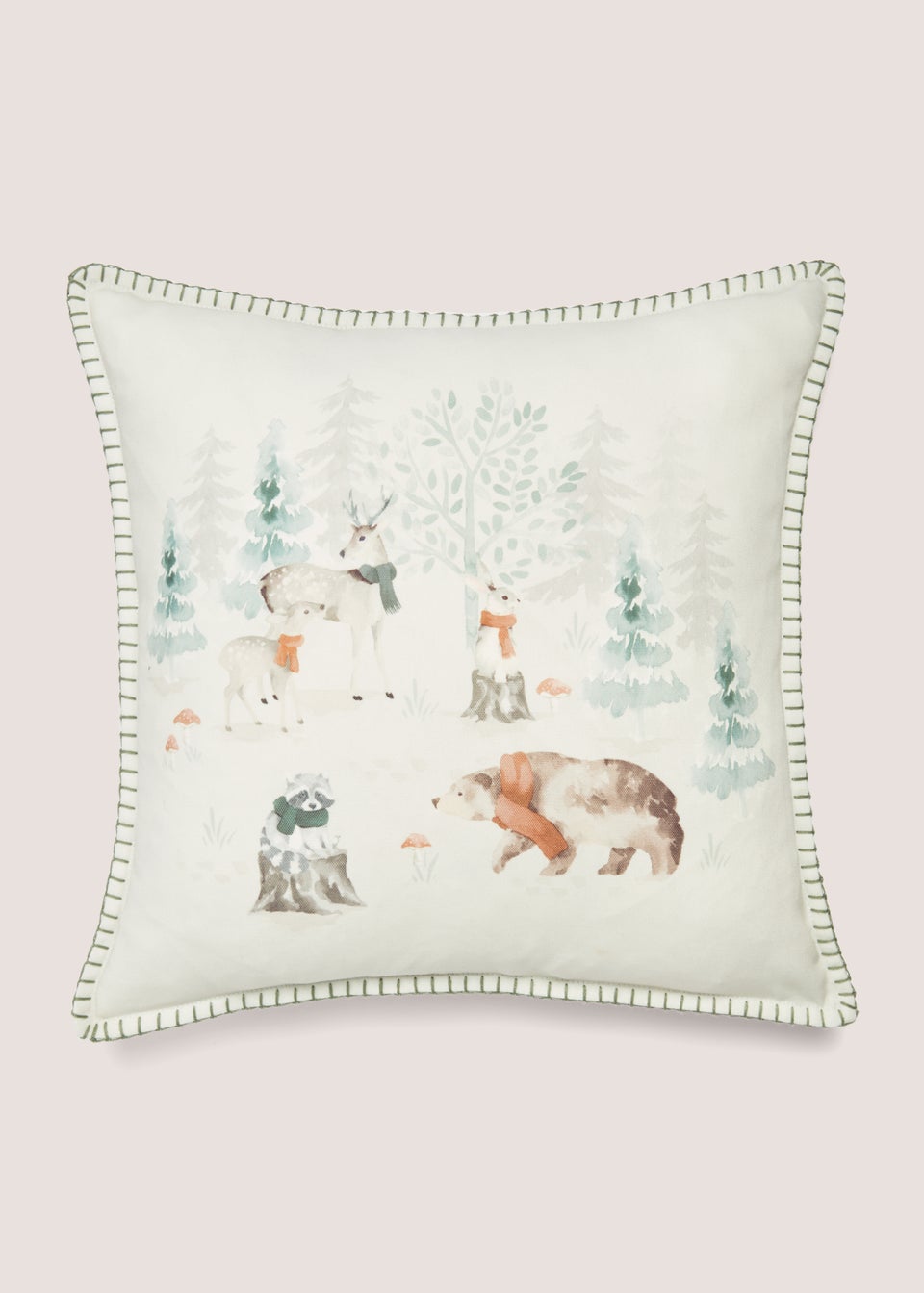 Animal Print Christmas Cushion (43cm x 43cm)