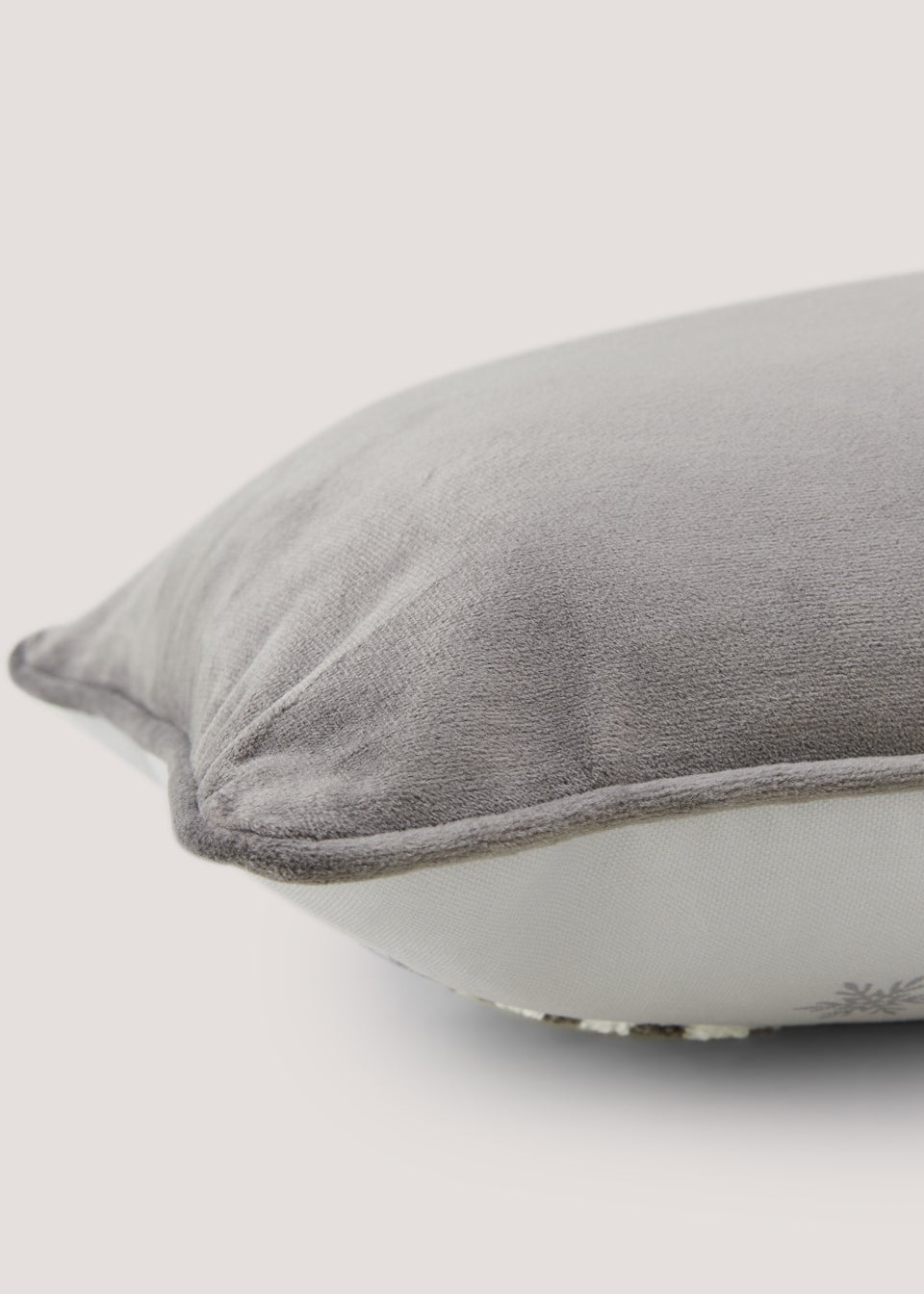 Grey Embellished Gnome Cushion (30cm x 50cm)