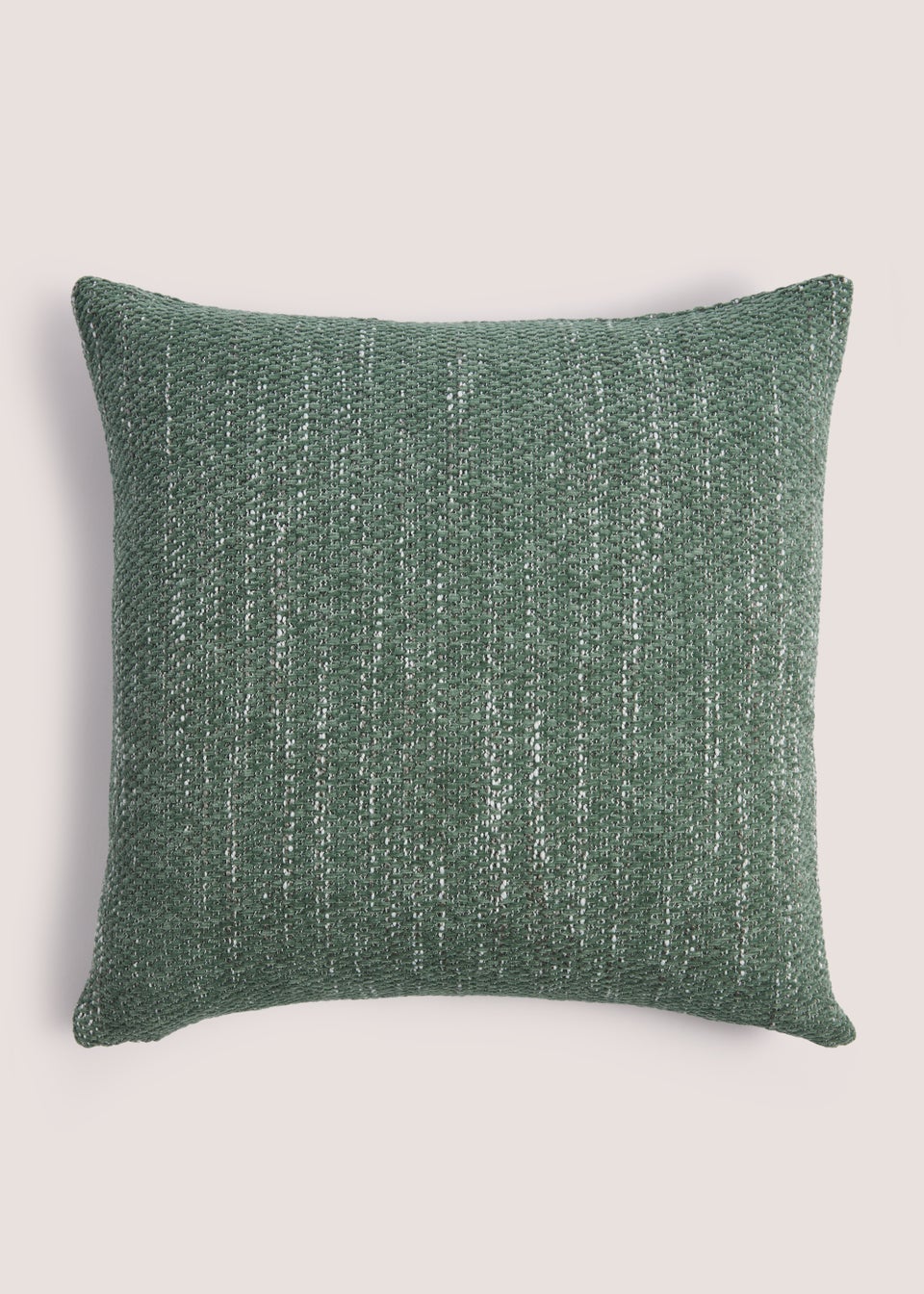 Green Marl Chenille Cushion (43cm x 43cm)