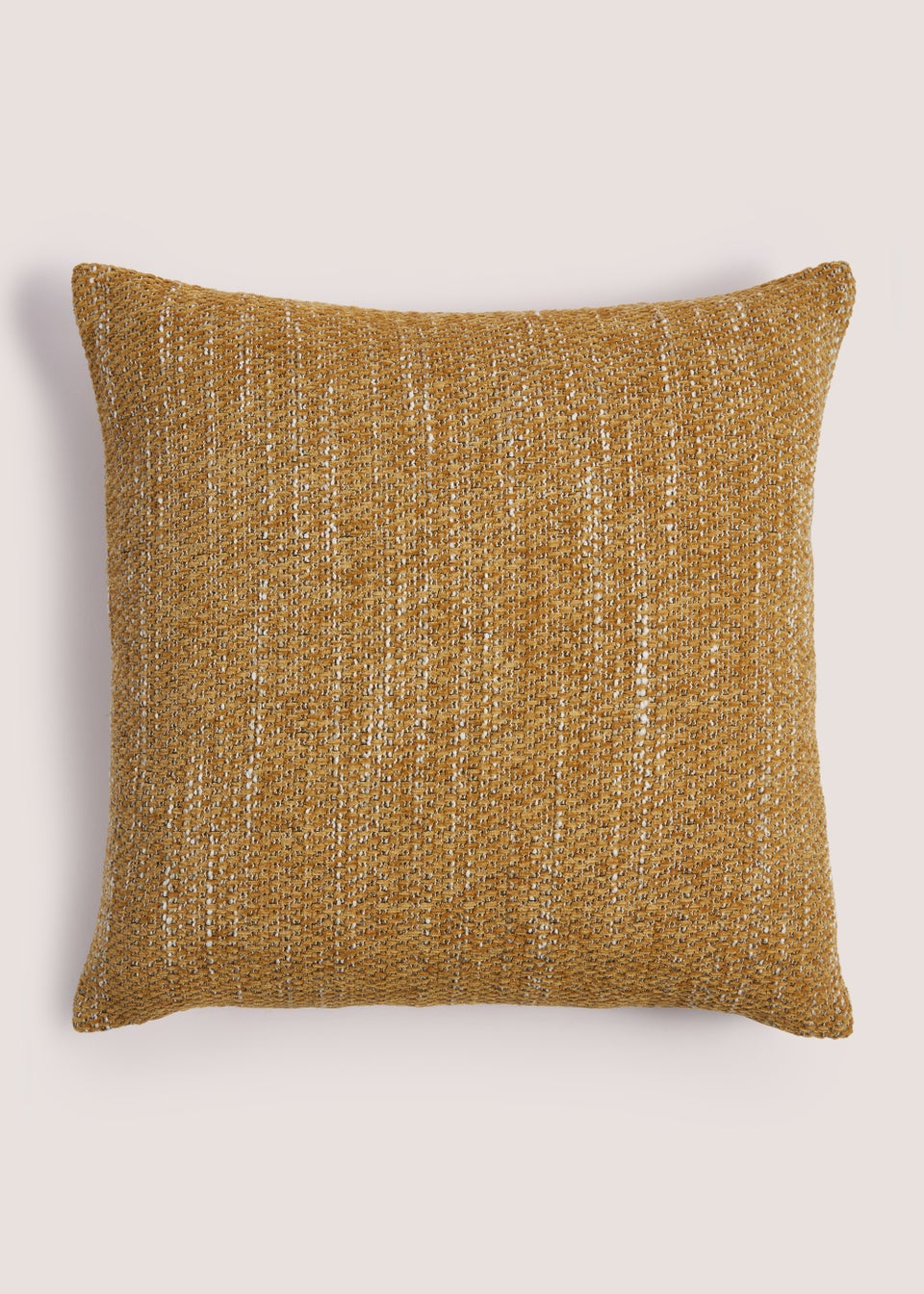 Yellow Marl Chenille Cushion (43cm x 43cm)