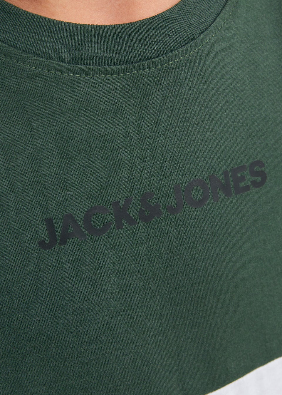 Jack & Jones Junior Green Blocking T-Shirt (6-16yrs)