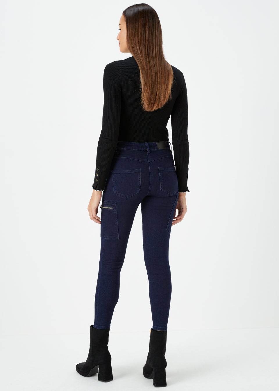 Et Vous Indigo Zip Trousers