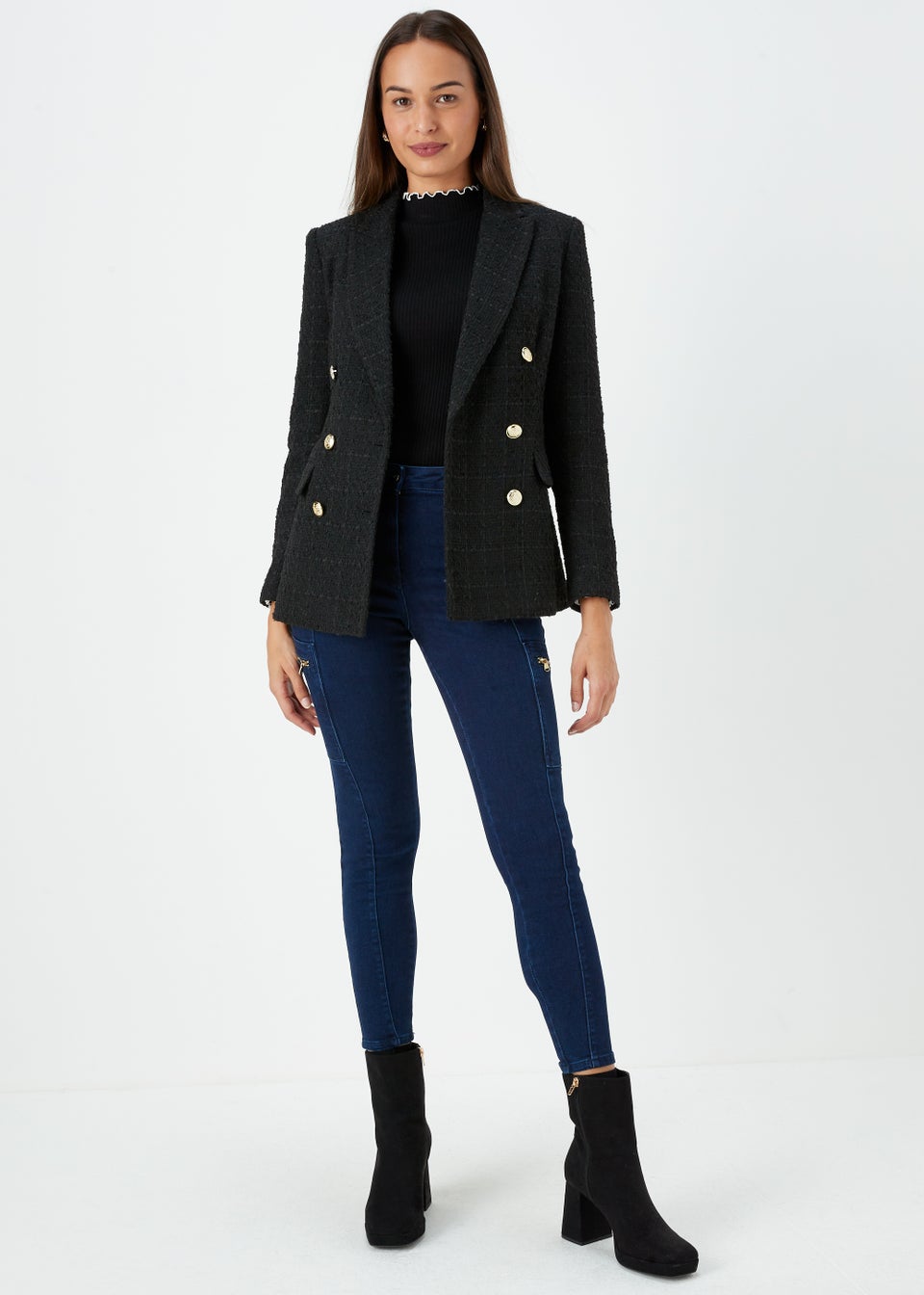 Et Vous Indigo Zip Trousers
