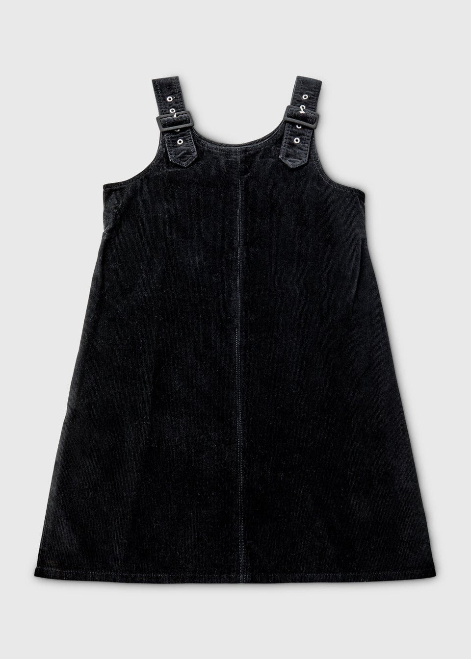 Black Cord Buckle Pinafore Dress Matalan