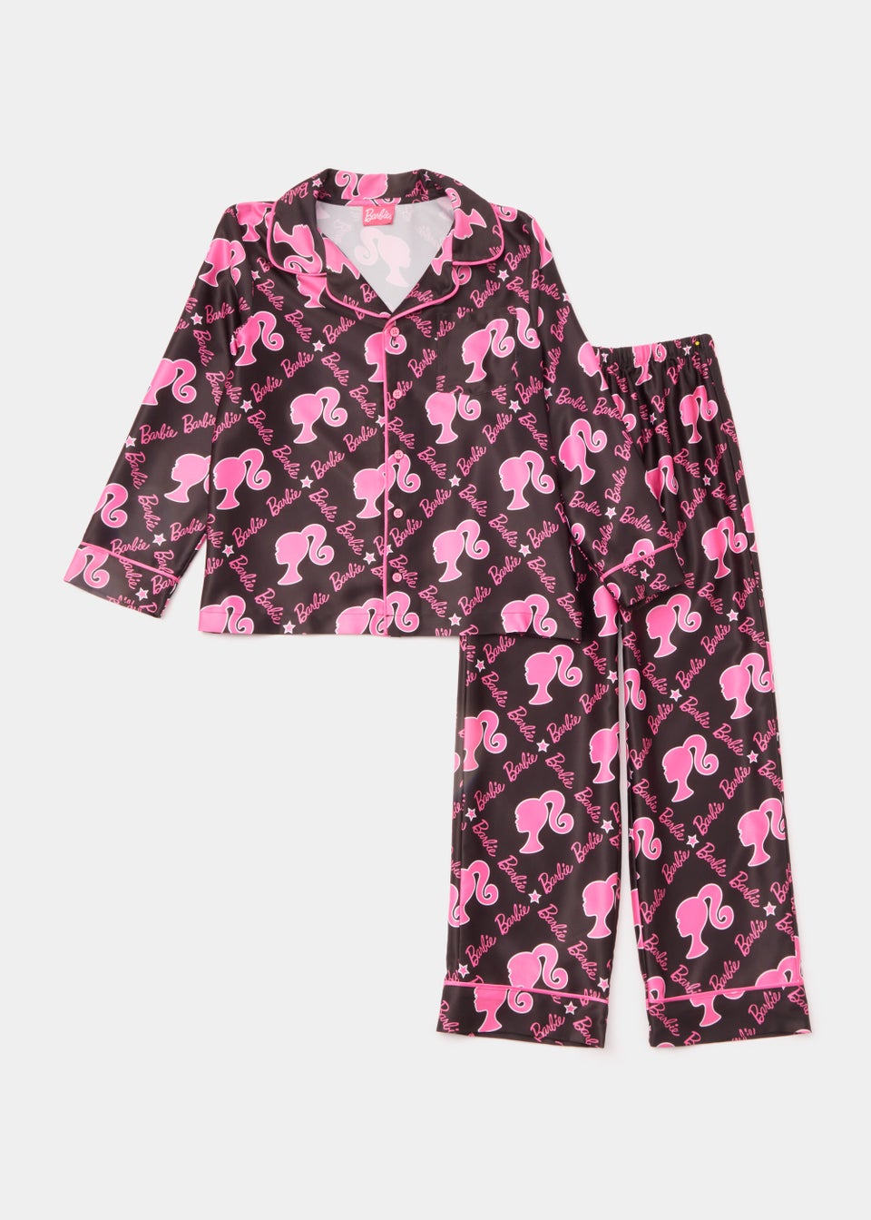 Kids Pink Barbie Satin Pyjama Set (4-13yrs)