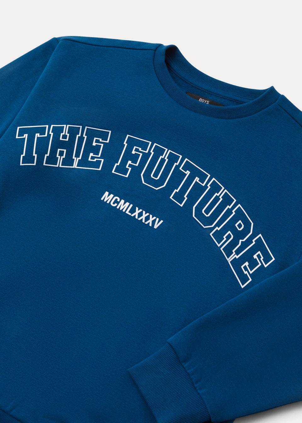 Boys Navy Future Print Sweatshirt (4-13yrs)