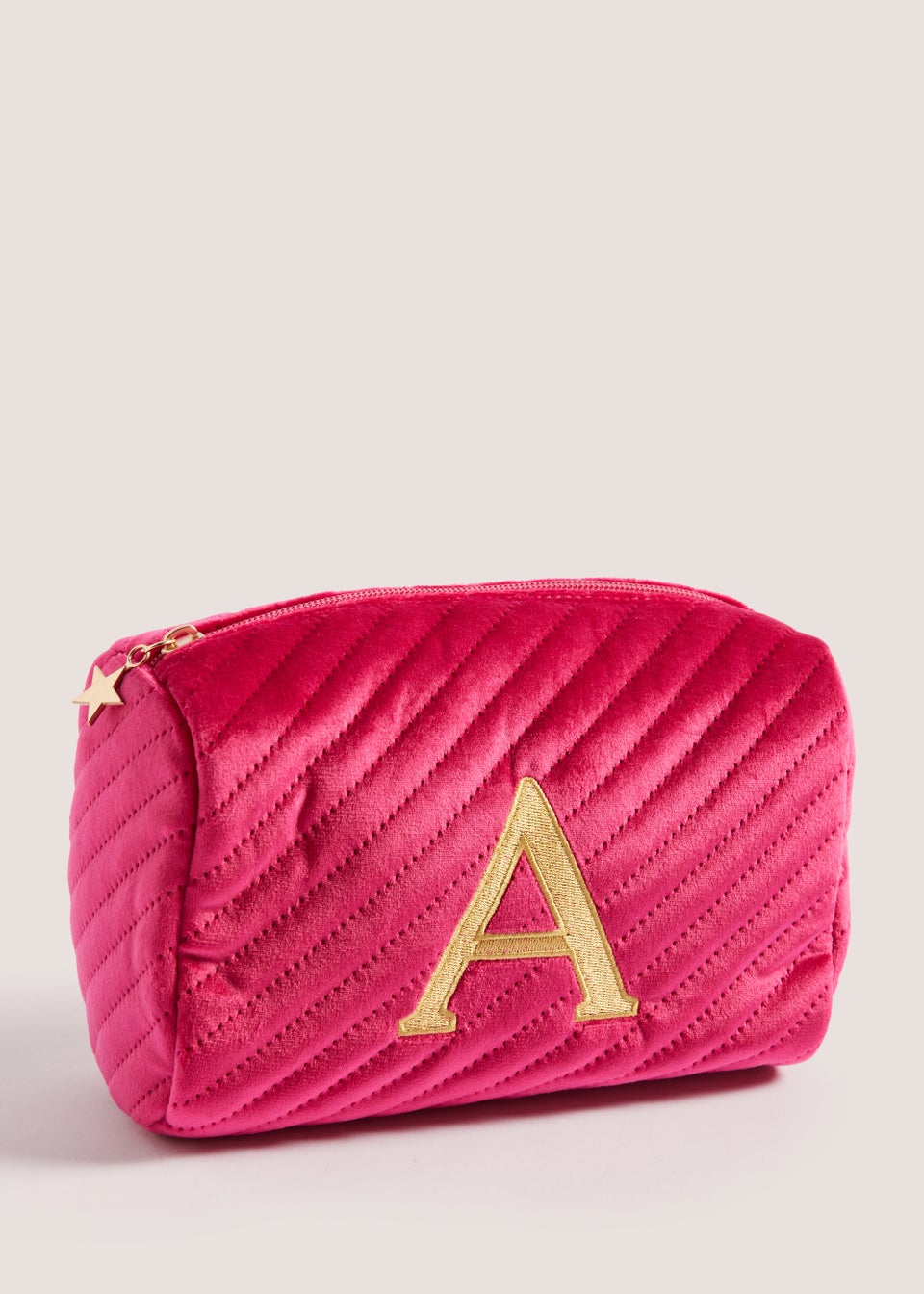 Pink Alphabet Makeup Bag (20cm x 9cm x 13.5cm)