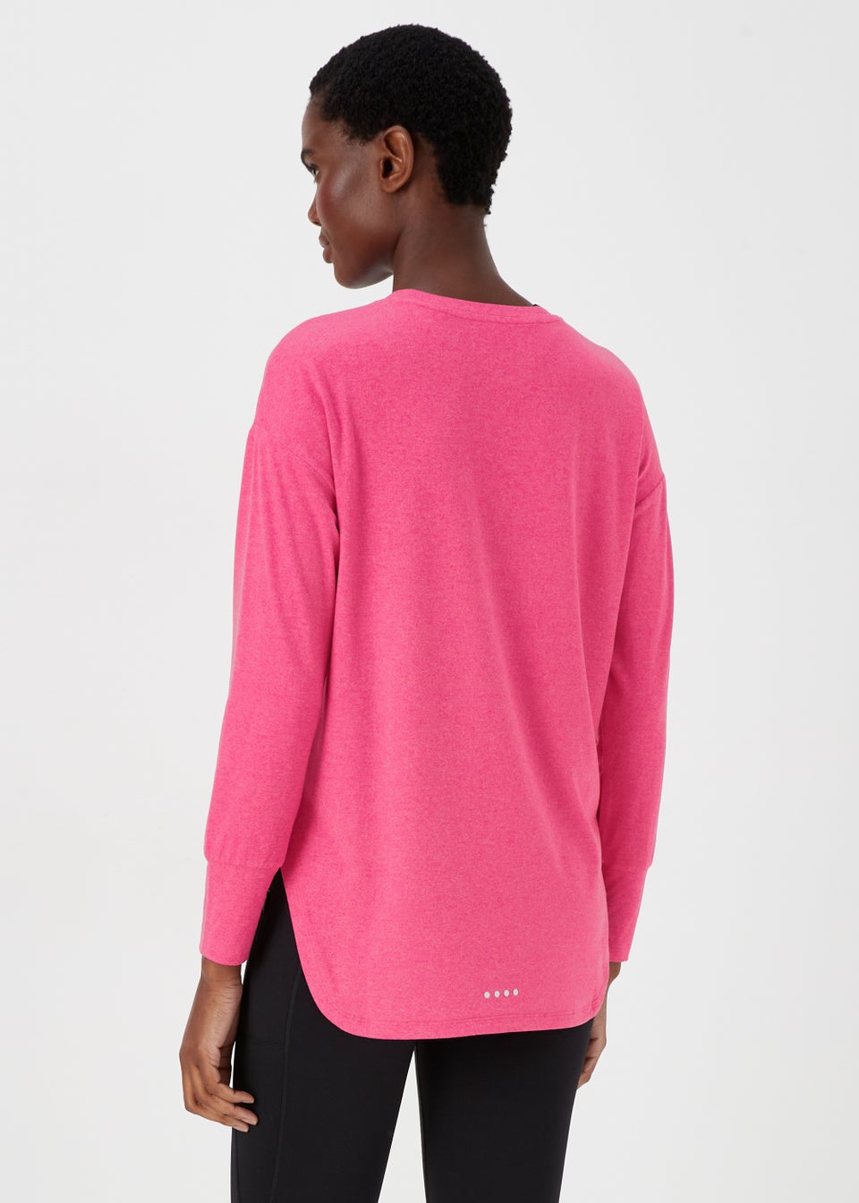 Souluxe Bright Pink Long Sleeve Sports T-Shirt