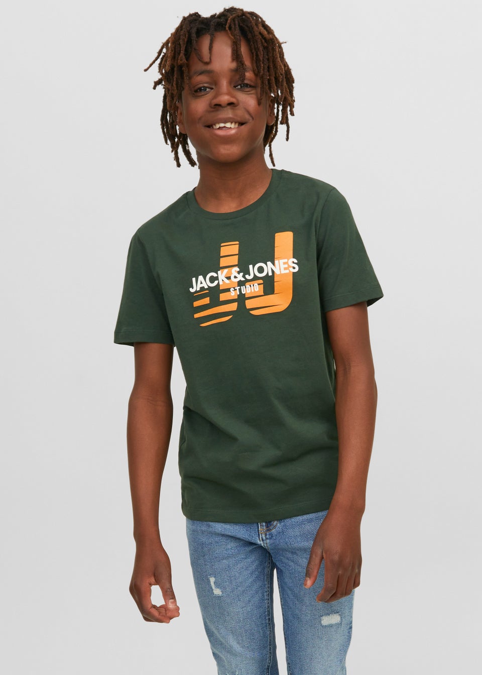 Jack & Jones Junior Green Huncho T-Shirt - Matalan