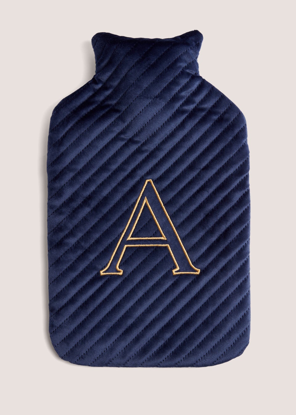 Navy Alphabet Hot Water Bottle (2000ml)