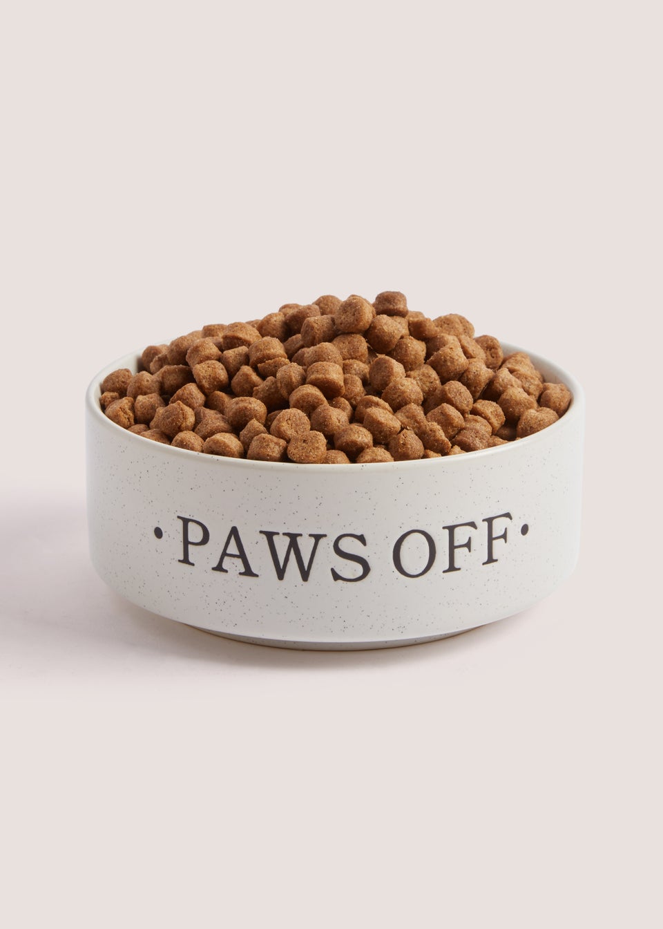 Monochrome Paws Off Ceramic Pet Bowl (15cm x 15cm x 6cm)