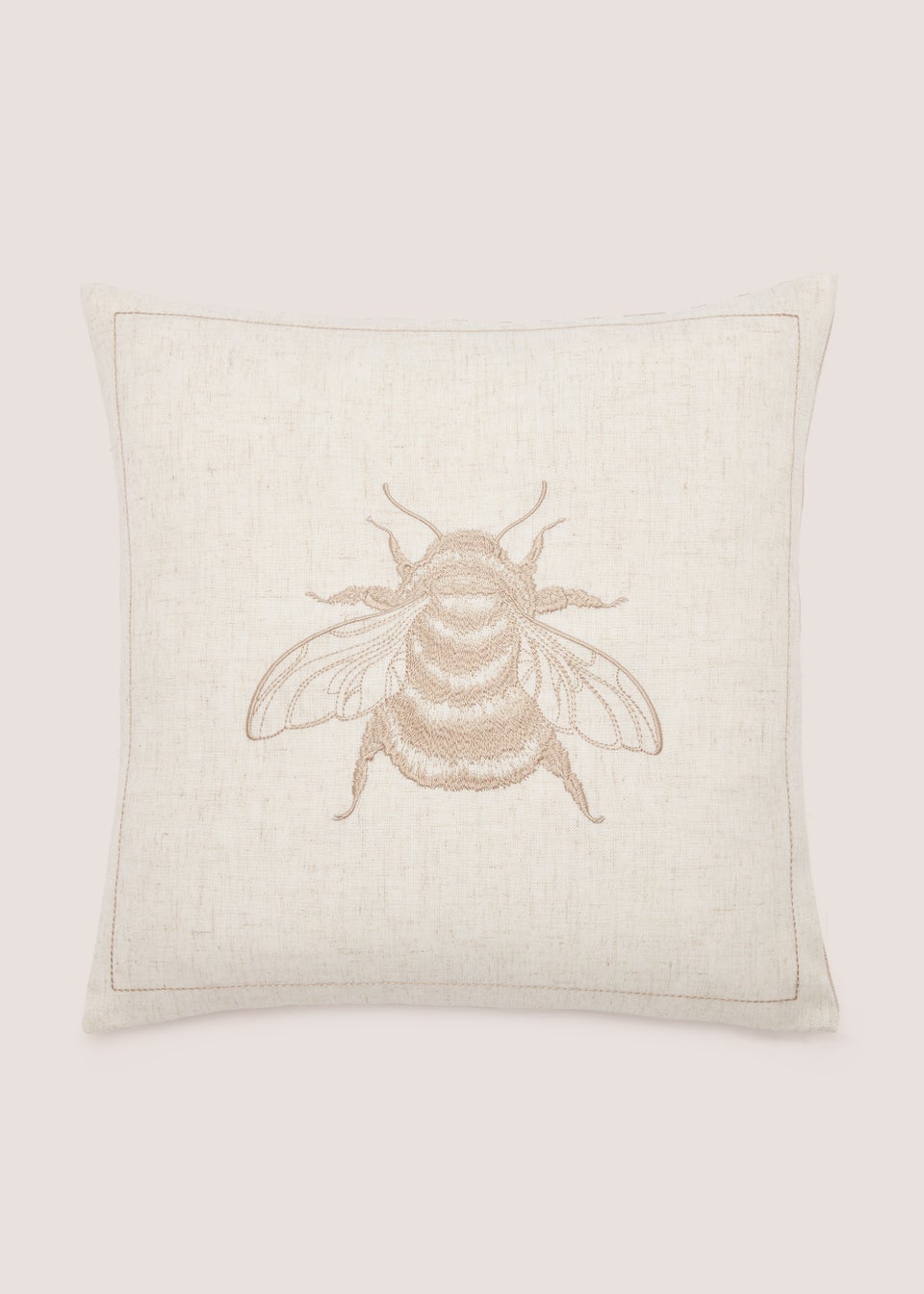 Cream & Beige Bee Cushion (43cm x 43cm)