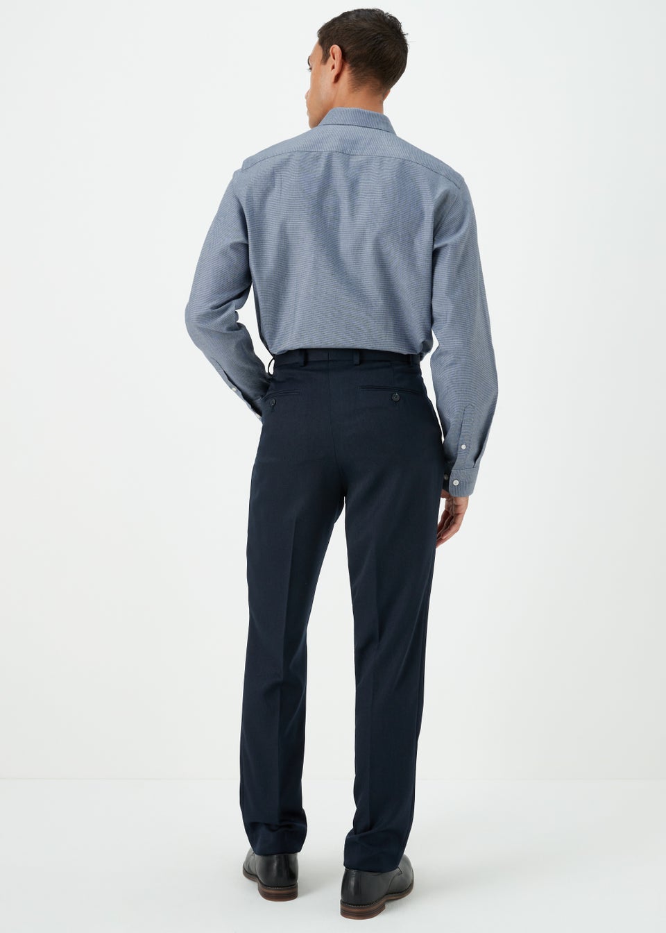 Taylor & Wright Navy Texture Regular Fit Shirt