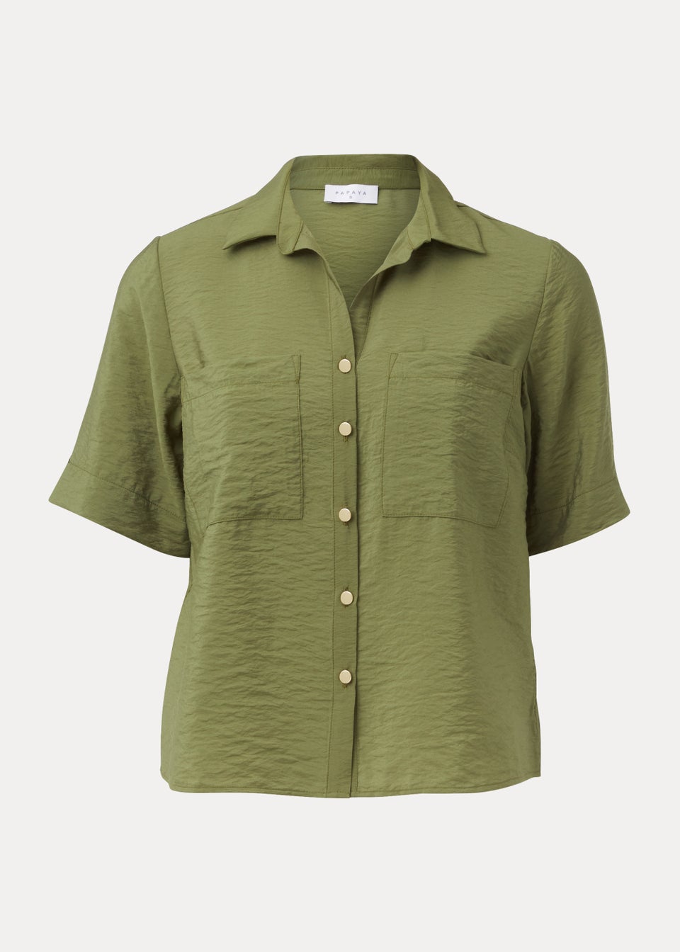 Khaki Short Sleeve Utility Shirt