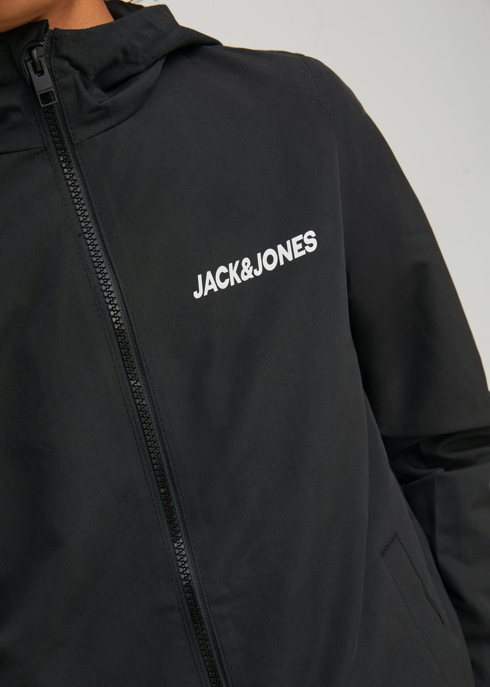 Jack & Jones Junior Black Bomber Jacket (6-16yrs) - Matalan
