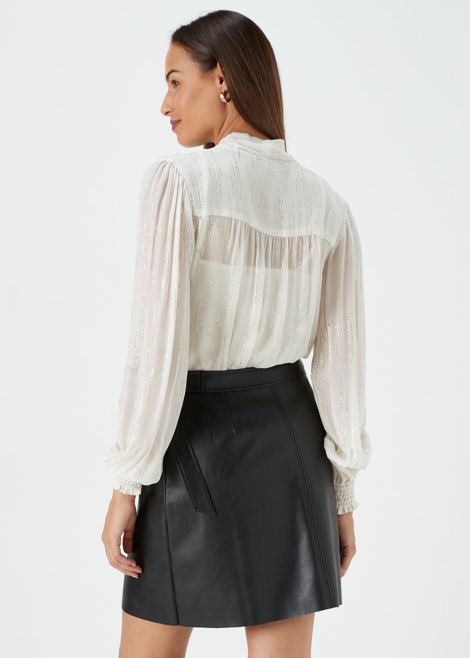 Et Vous Ivory Bow Blouse