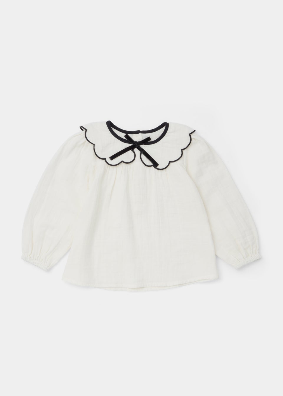 Girls Cream Embroidered Blouse (9mths-6yrs)