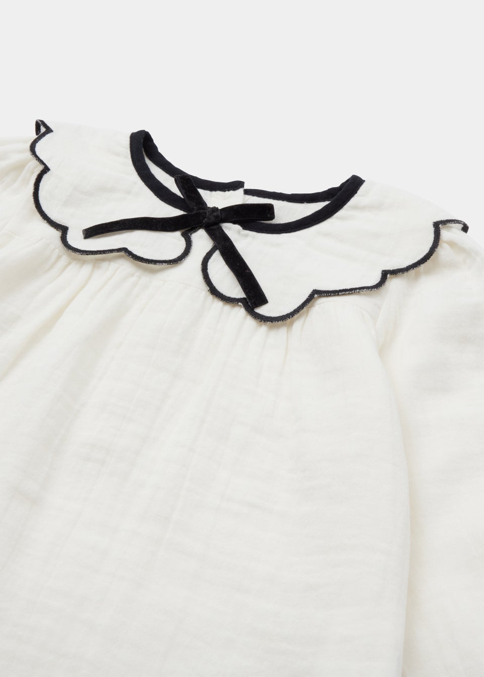 Girls Cream Embroidered Blouse (9mths-6yrs)