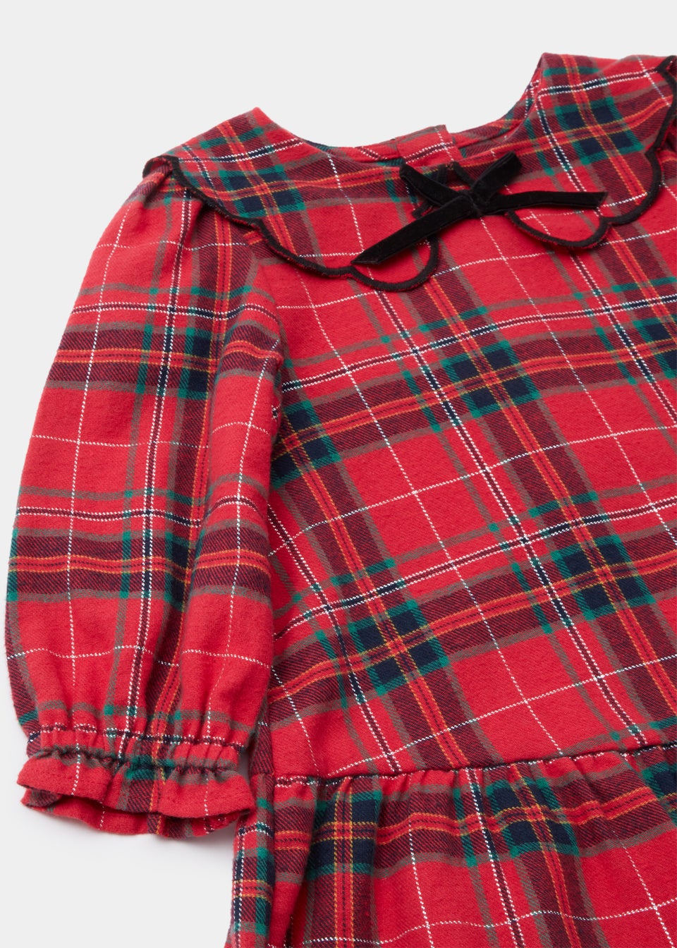 Girls Red Tartan Dress (9mths-6yrs)