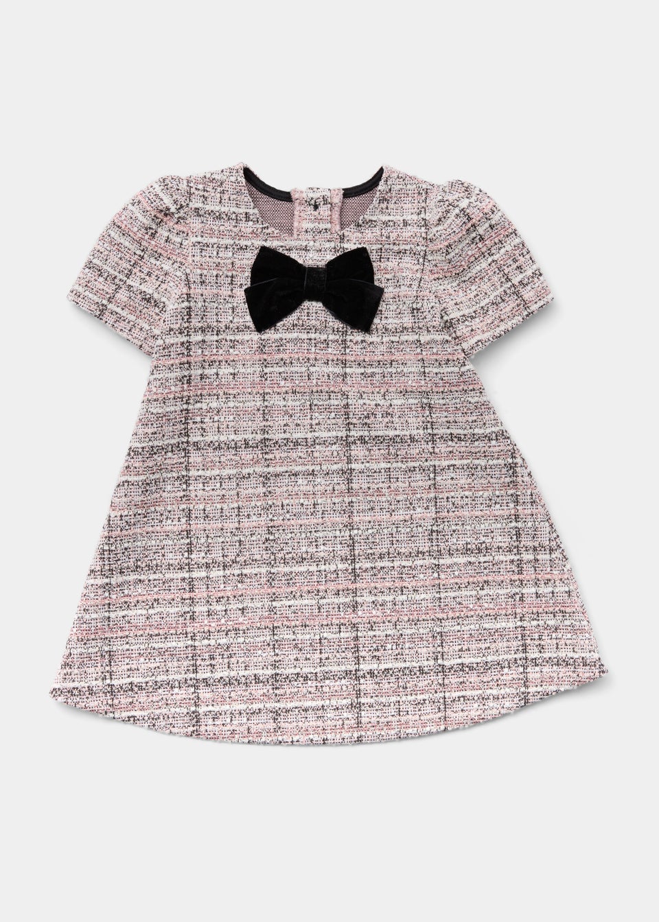 Girls Pink Boucle Dress (9mths-6yrs)