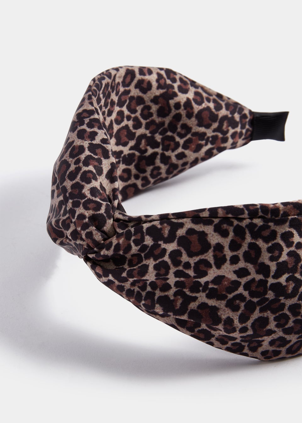 Brown Leopard Print Headband