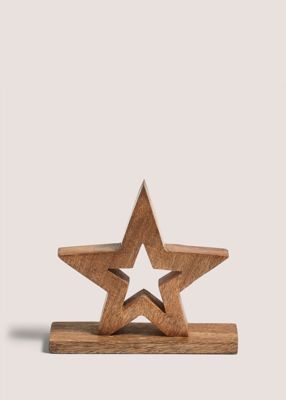 Wooden Star on Stand (25cm x 25cm x 2.5cm)